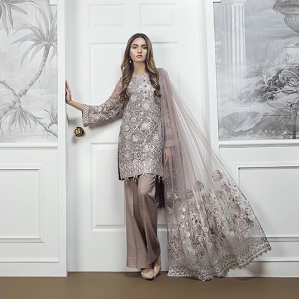 Baroque pk Chantilly glow lavender shalwar kameez